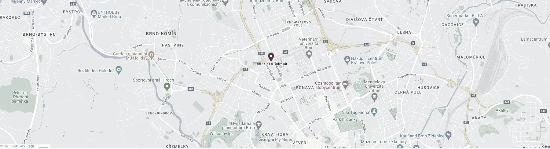 Mapa BRNO