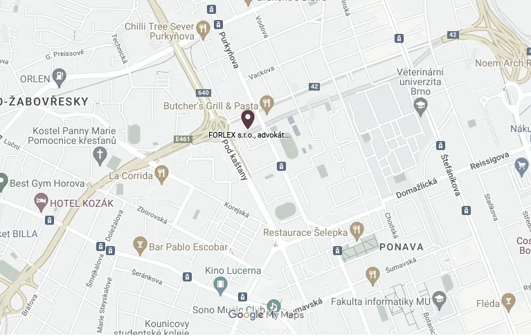 Mapa BRNO